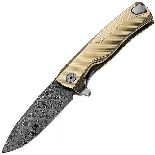 Складной нож Lion Steel ROK DD GL Damascus Gold фото 6 Складной нож Lion Steel ROK DD GL Damascus Gold фото 6