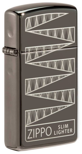 499 ZIPPO  ZIPPO 65th Anniversary Slim® Collectibleпокрытием Black Ice®