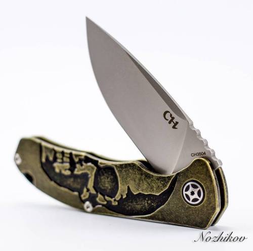 5891 ch outdoor knife CH3504 Black фото 8