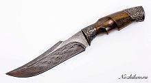 Боевой нож  Авторский Нож из Дамаска №24